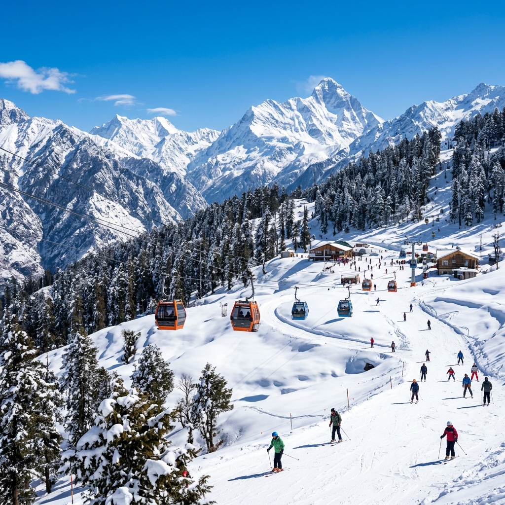 Auli ski resort and adventure destination near Joshimath