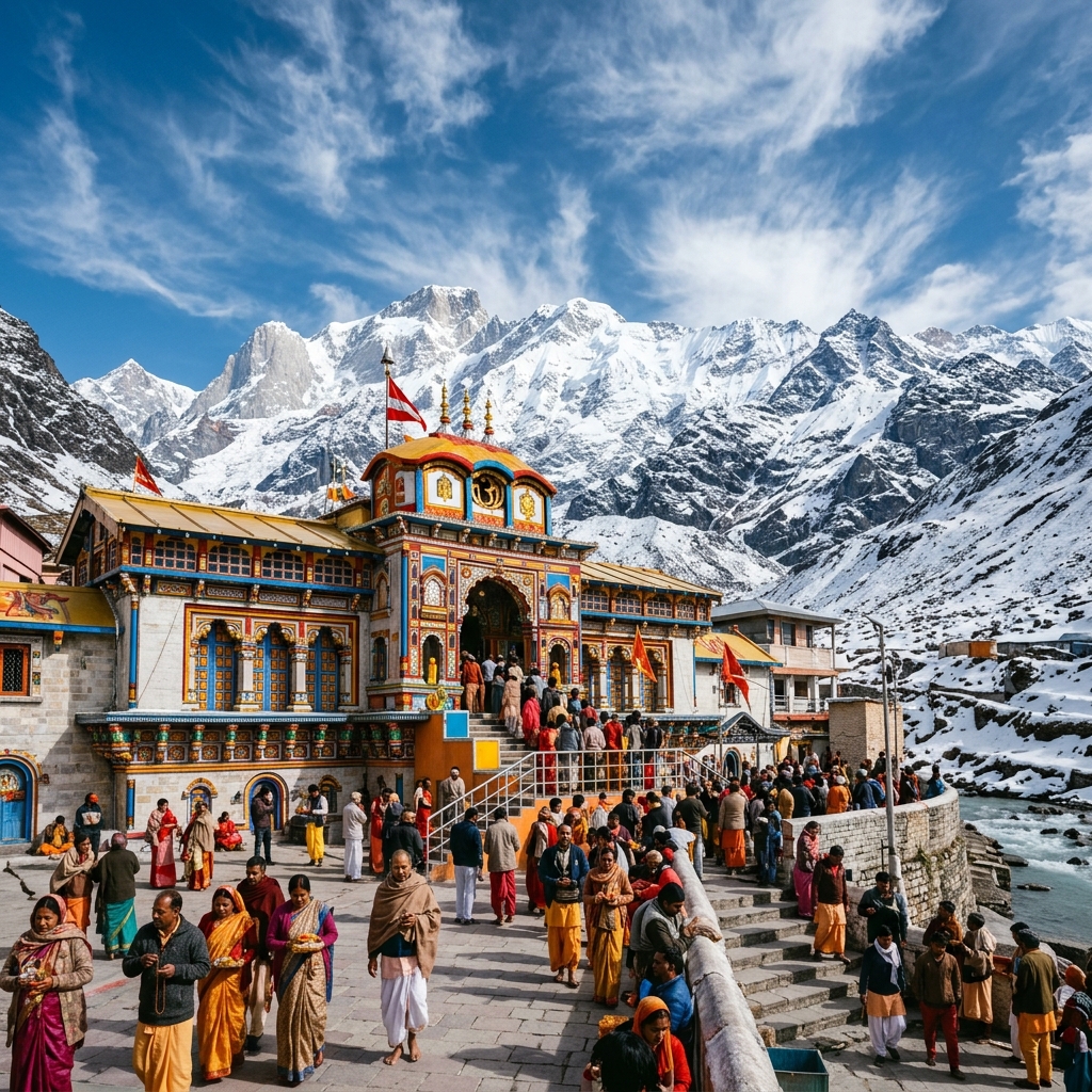 Badrinath Temple - Sacred Char Dham pilgrimage near Hotel Kailasha Inn
