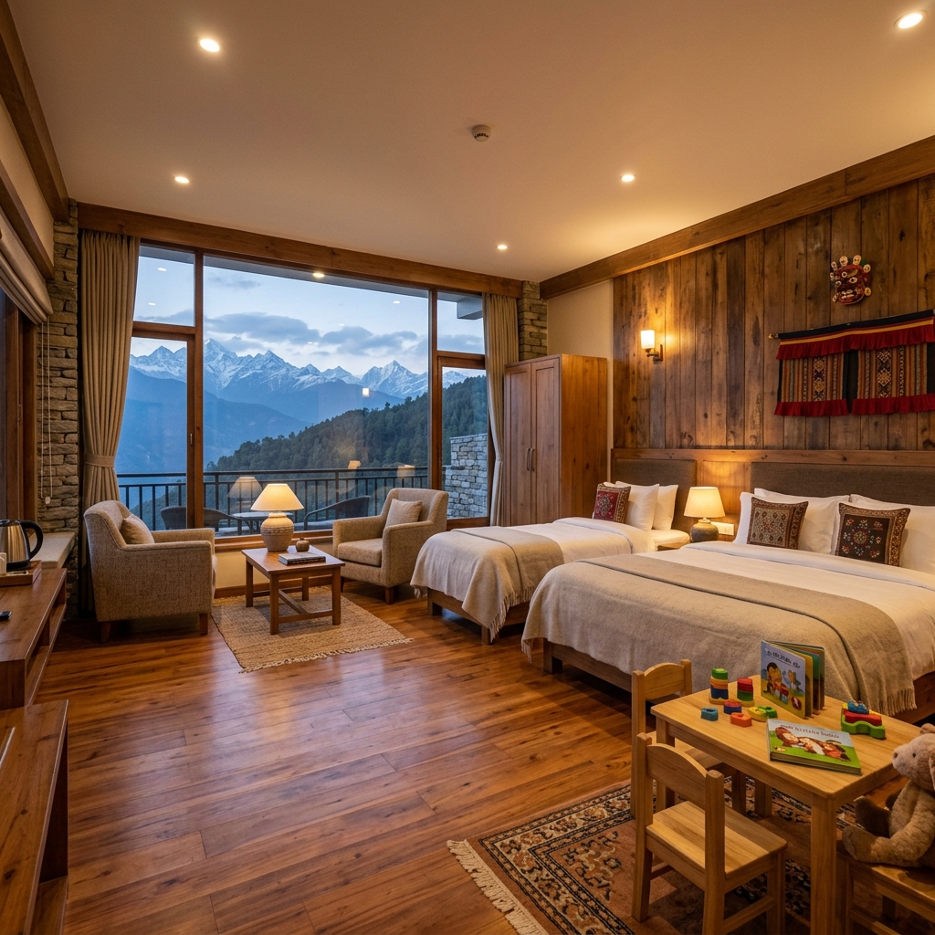 Spacious Family Room at Hotel Kailasha Inn