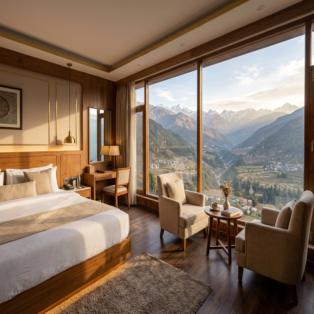 Premium Valley View Room with panoramic mountain vista